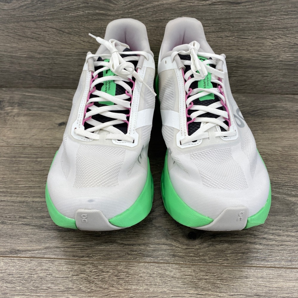 On Cloudsurfer Running Shoes Mens 11 White Green Pink CloudTec Phase 3ME30023103 - Picture 6 of 10